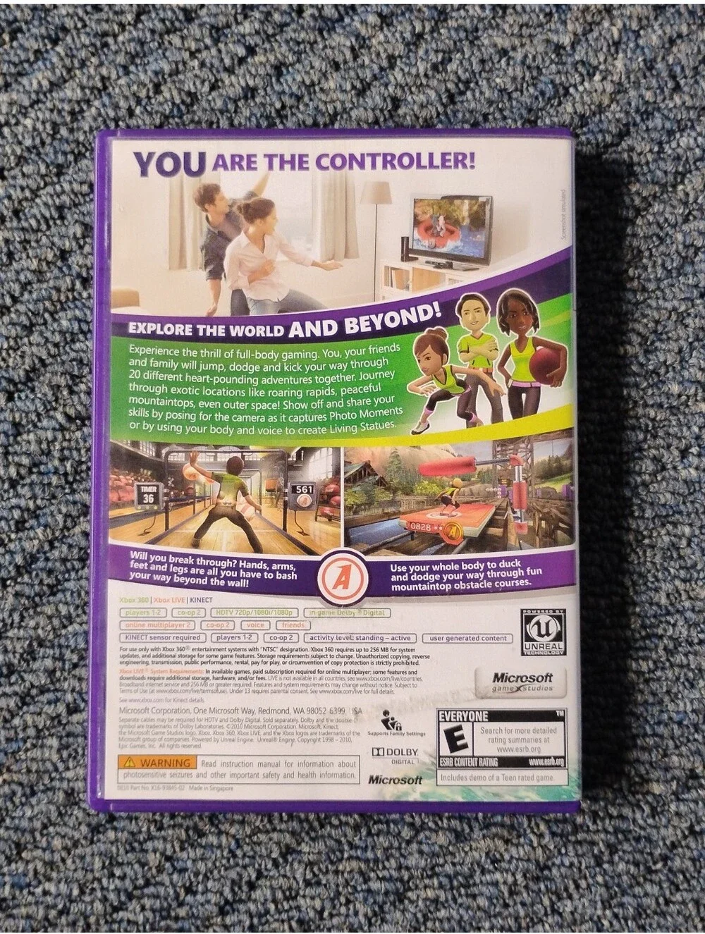 Kinect Adventures! (Xbox 360) - Complete with Manual & Case - Picture 3 of 3